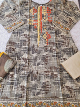 Pakistani Stitched Embroidered Lawn Salwar kameez ready to ship