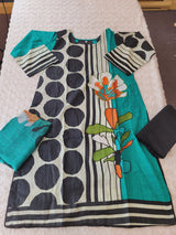 Pakistani Stitched Embroidered Lawn Salwar kameez ready to ship