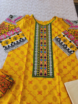Pakistani Stitched Embroidered Lawn Salwar kameez ready to ship