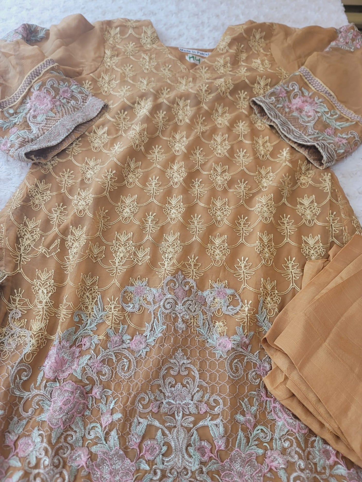 Pakistani Stitched Embroidery Party Wear Dresses Ready To Ship