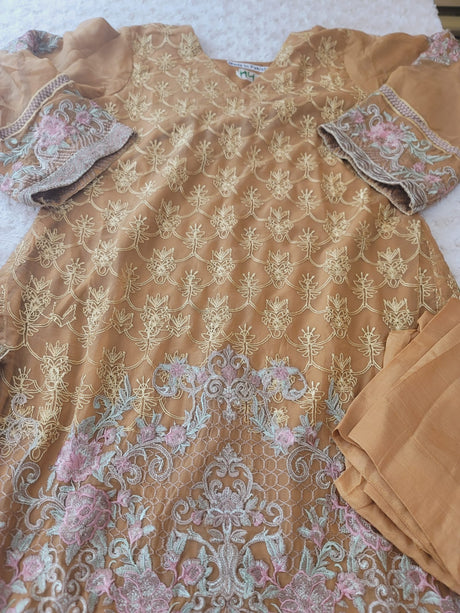 Pakistani Stitched Embroidery Party Wear Dresses Ready To Ship
