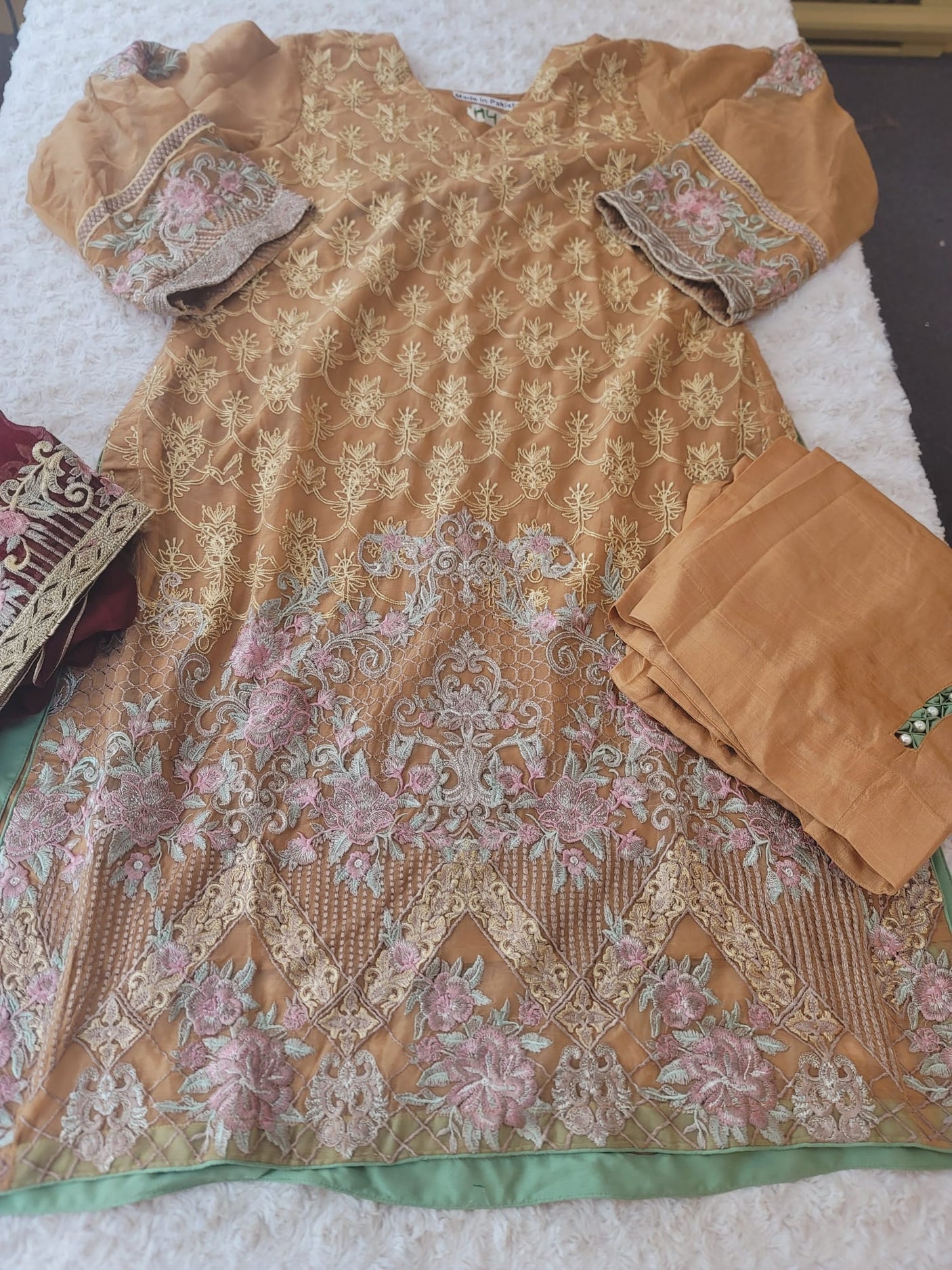 Pakistani Stitched Embroidery Party Wear Dresses Ready To Ship