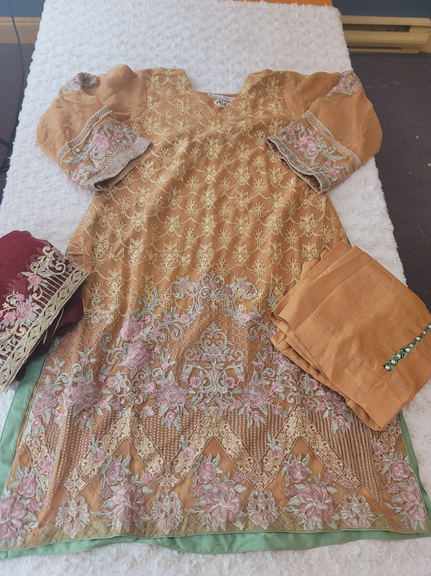 Pakistani Stitched Embroidery Party Wear Dresses Ready To Ship