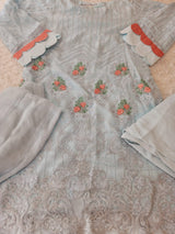 Pakistani Stitched Embroidery Party Wear Dresses Ready To Ship