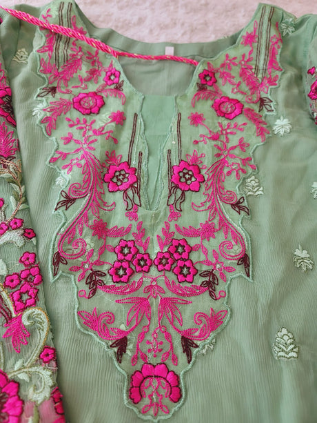 Pakistani Stitched Embroidery Party Wear Dresses Ready To Ship