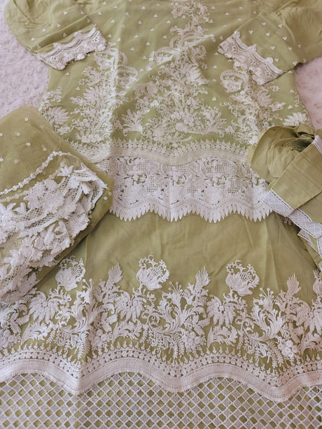 Pakistani Stitched Embroidery Party Wear Dresses Ready To Ship