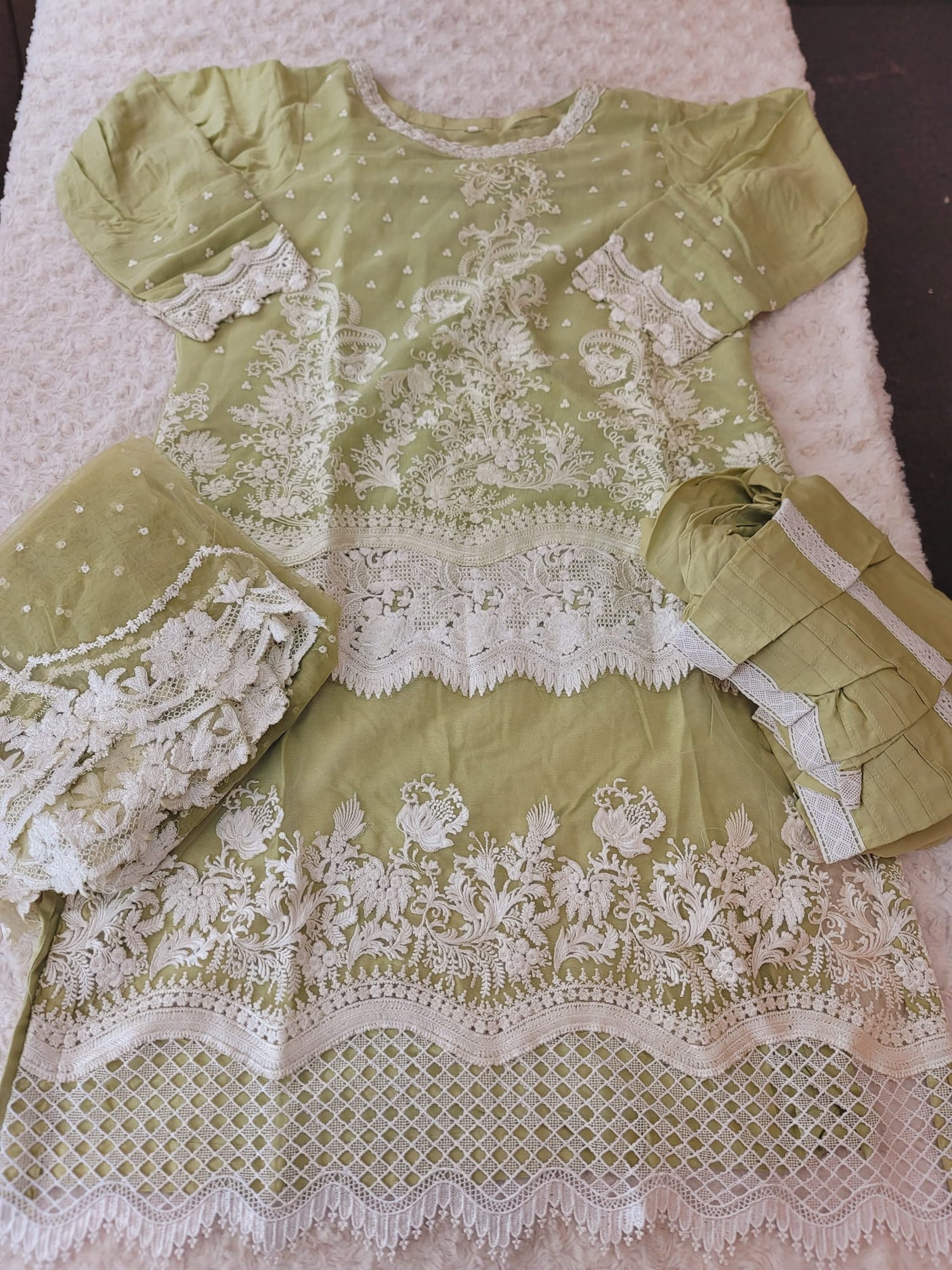 Pakistani Stitched Embroidery Party Wear Dresses Ready To Ship