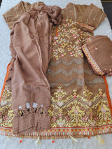 Pakistani Stitched Embroidery Party Wear Dresses Ready To Ship