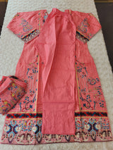 Pakistani Stitched lawn Embroidered Salwar kameez ready to ship