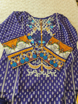 Pakistani Stitched lawn Embroidered Salwar kameez ready to ship