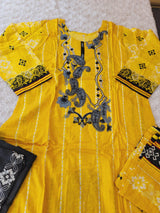 Pakistani Stitched lawn Embroidered Salwar kameez ready to ship