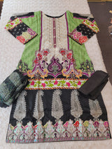 Pakistani Stitched lawn Embroidered Salwar kameez ready to ship
