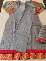 Pakistani Stitched lawn Embroidered Salwar kameez ready to ship