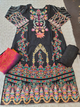 Pakistani Stitched lawn Embroidered Salwar kameez ready to ship