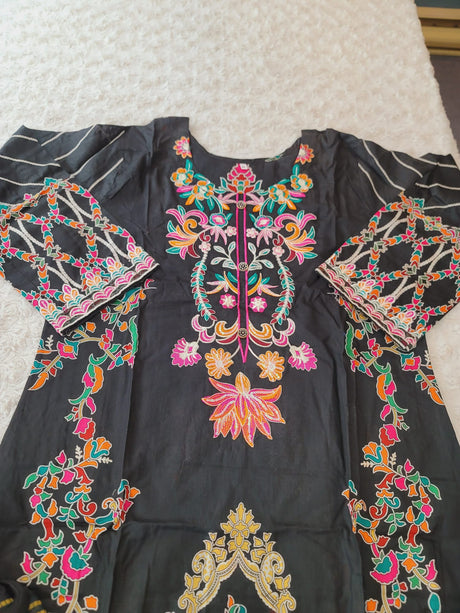 Pakistani Stitched lawn Embroidered Salwar kameez ready to ship