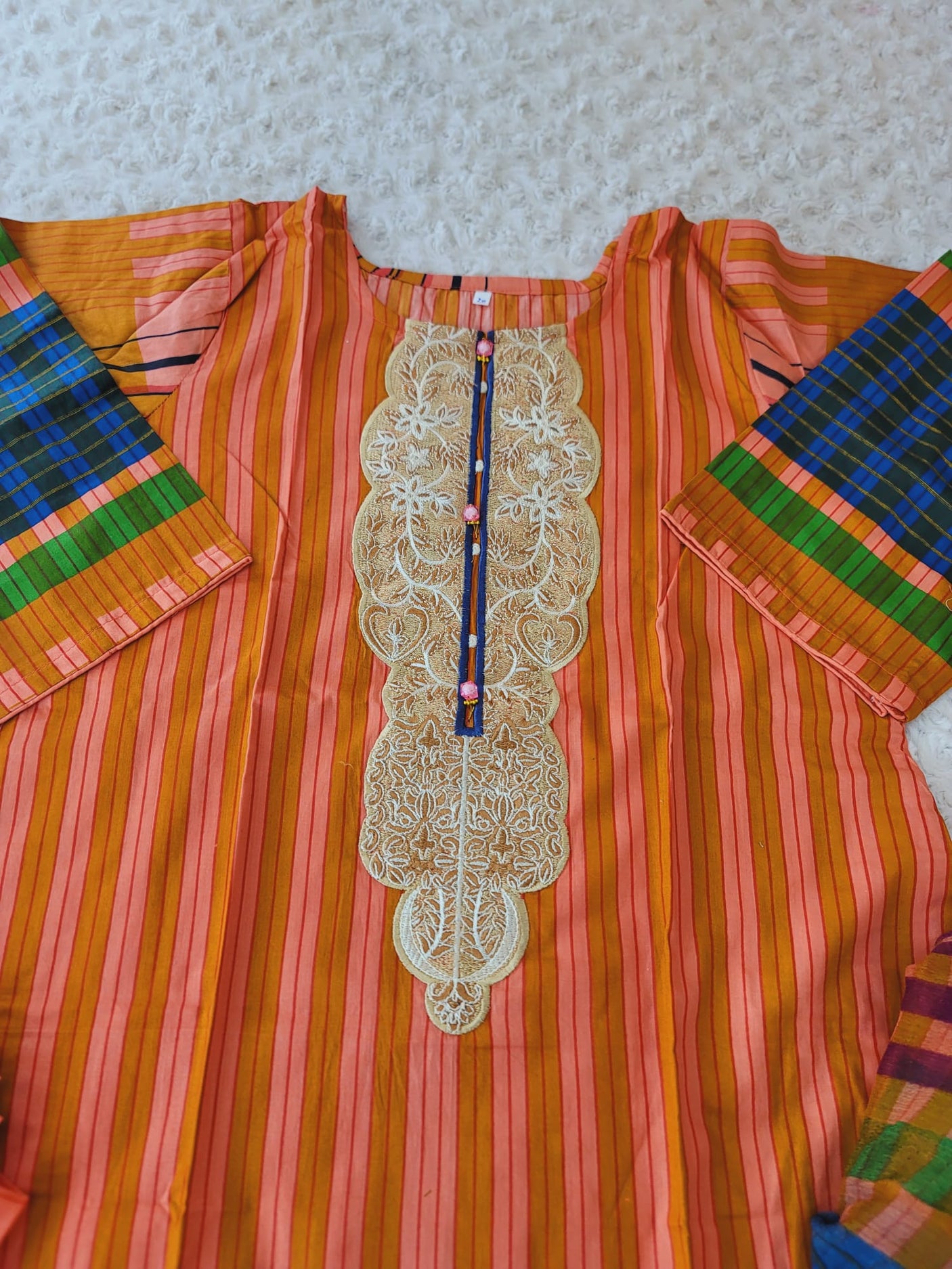 Pakistani Stitched Embroidered Lawn Salwar kameez ready to ship