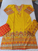 Pakistani Stitched Embroidered Lawn Salwar kameez ready to ship