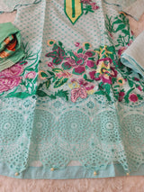 Pakistani Stitched Embroidery Lawn Suit Ready To Ship
