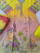 Pakistani Stitched lawn Embroidered Salwar kameez ready to ship