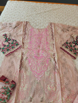 Pakistani Stitched lawn Embroidered Salwar kameez ready to ship
