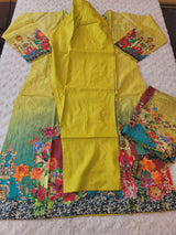 Pakistani Stitched lawn Embroidered Salwar kameez ready to ship