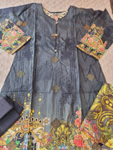 Pakistani Stitched lawn Embroidered Salwar kameez ready to ship