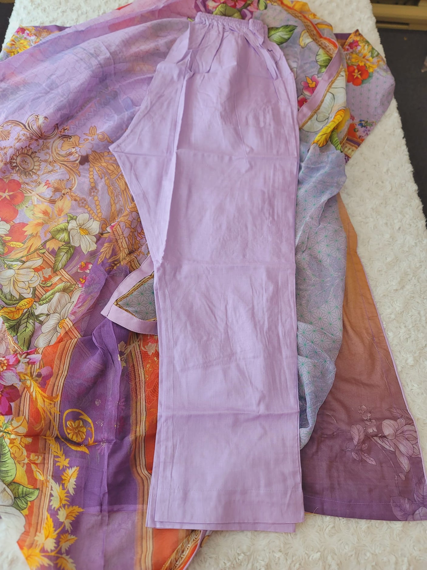 Pakistani Stitched lawn Embroidered Salwar kameez ready to ship