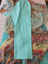 Pakistani Stitched lawn Embroidered Salwar kameez ready to ship