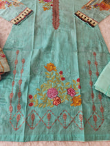 Pakistani Stitched lawn Embroidered Salwar kameez ready to ship