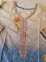 Pakistani Stitched lawn Embroidered Salwar kameez ready to ship