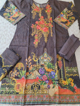 Pakistani Stitched lawn Embroidered Salwar kameez ready to ship