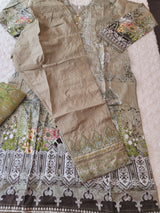 Pakistani Stitched lawn Embroidered Salwar kameez ready to ship