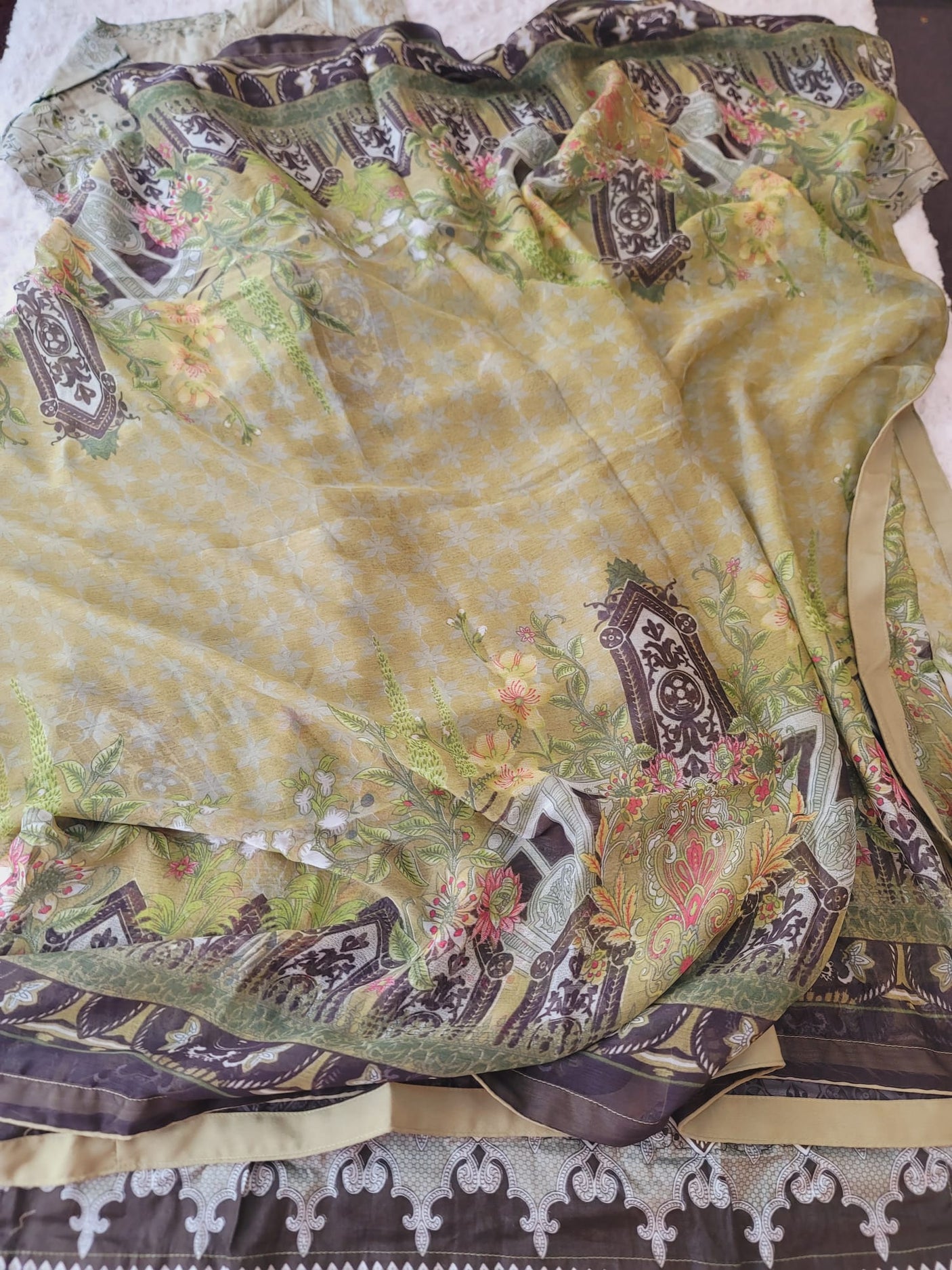 Pakistani Stitched lawn Embroidered Salwar kameez ready to ship