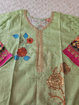 Pakistani Stitched lawn Embroidered Salwar kameez ready to ship