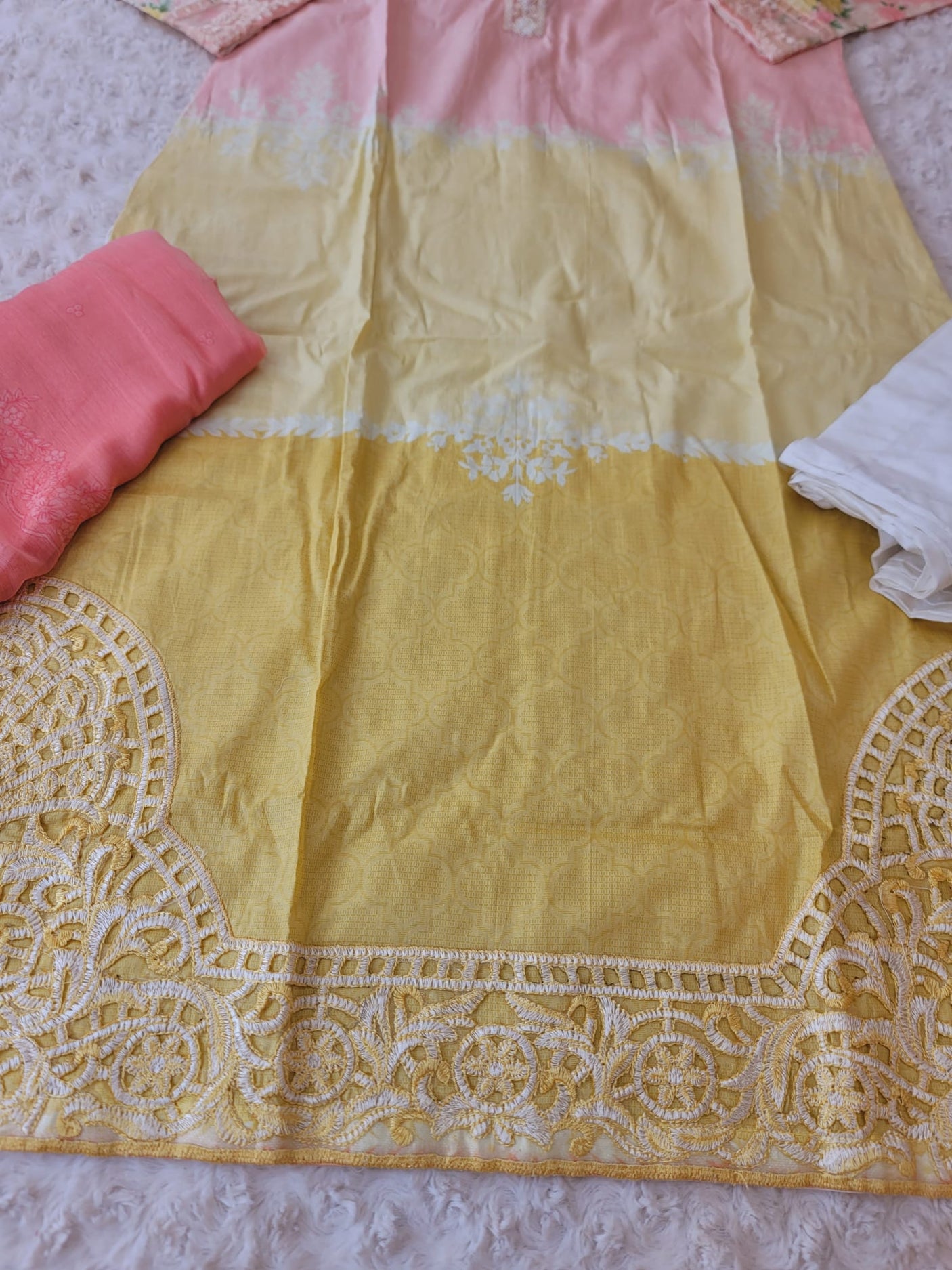 Pakistani Stitched lawn Embroidered Salwar kameez ready to ship