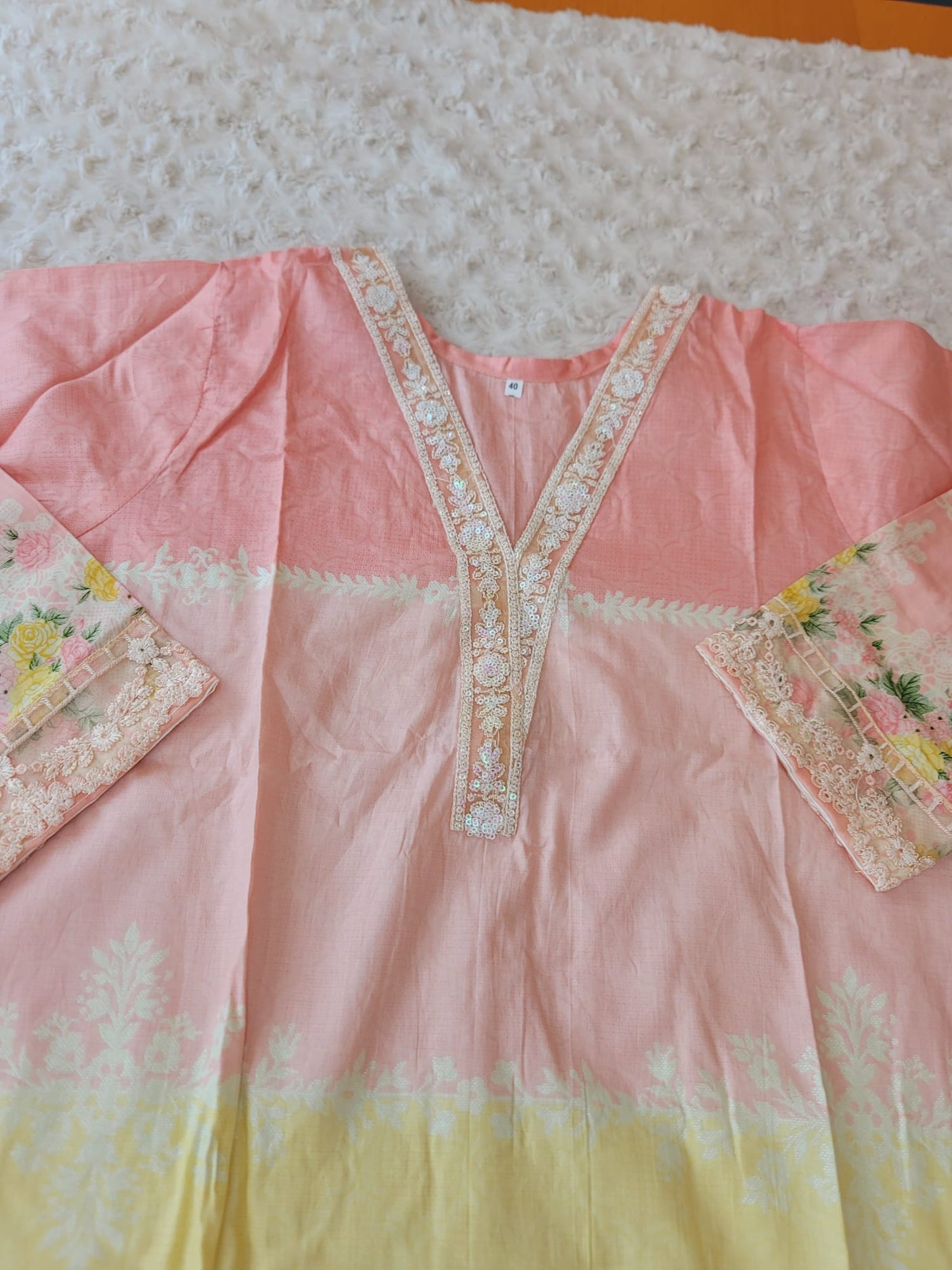 Pakistani Stitched lawn Embroidered Salwar kameez ready to ship