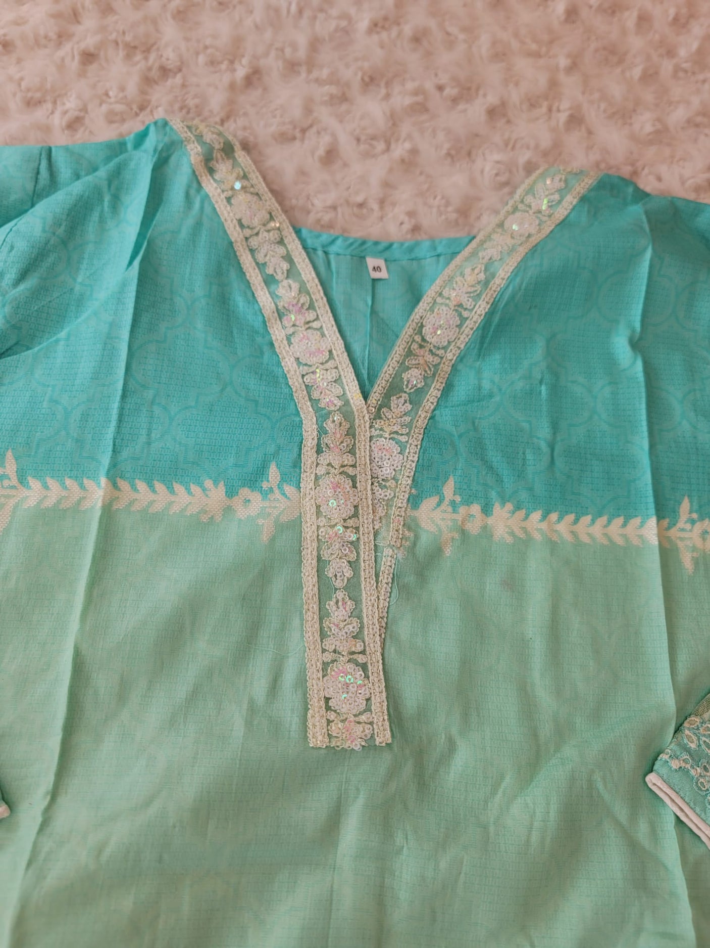 Pakistani Stitched lawn Embroidered Salwar kameez ready to ship