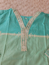 Pakistani Stitched lawn Embroidered Salwar kameez ready to ship