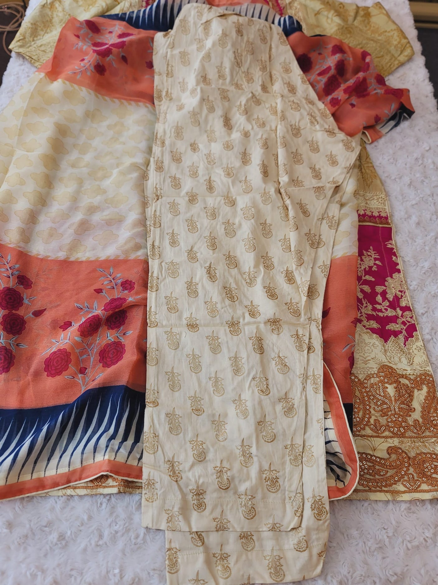 Pakistani Stitched lawn Embroidered Salwar kameez ready to ship