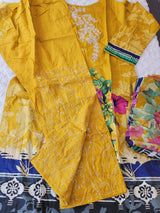 Pakistani Stitched lawn Embroidered Salwar kameez ready to ship