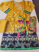 Pakistani Stitched lawn Embroidered Salwar kameez ready to ship