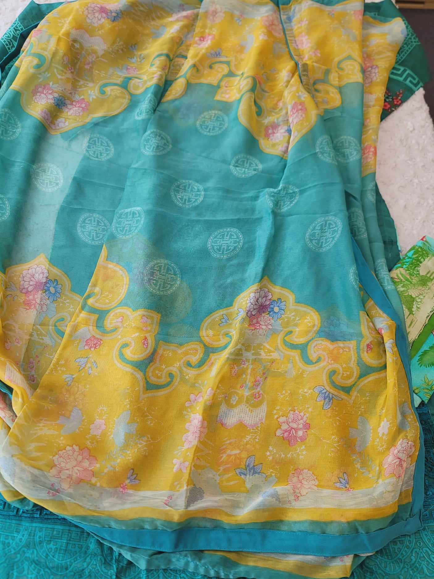 Pakistani Stitched lawn Embroidered Salwar kameez ready to ship