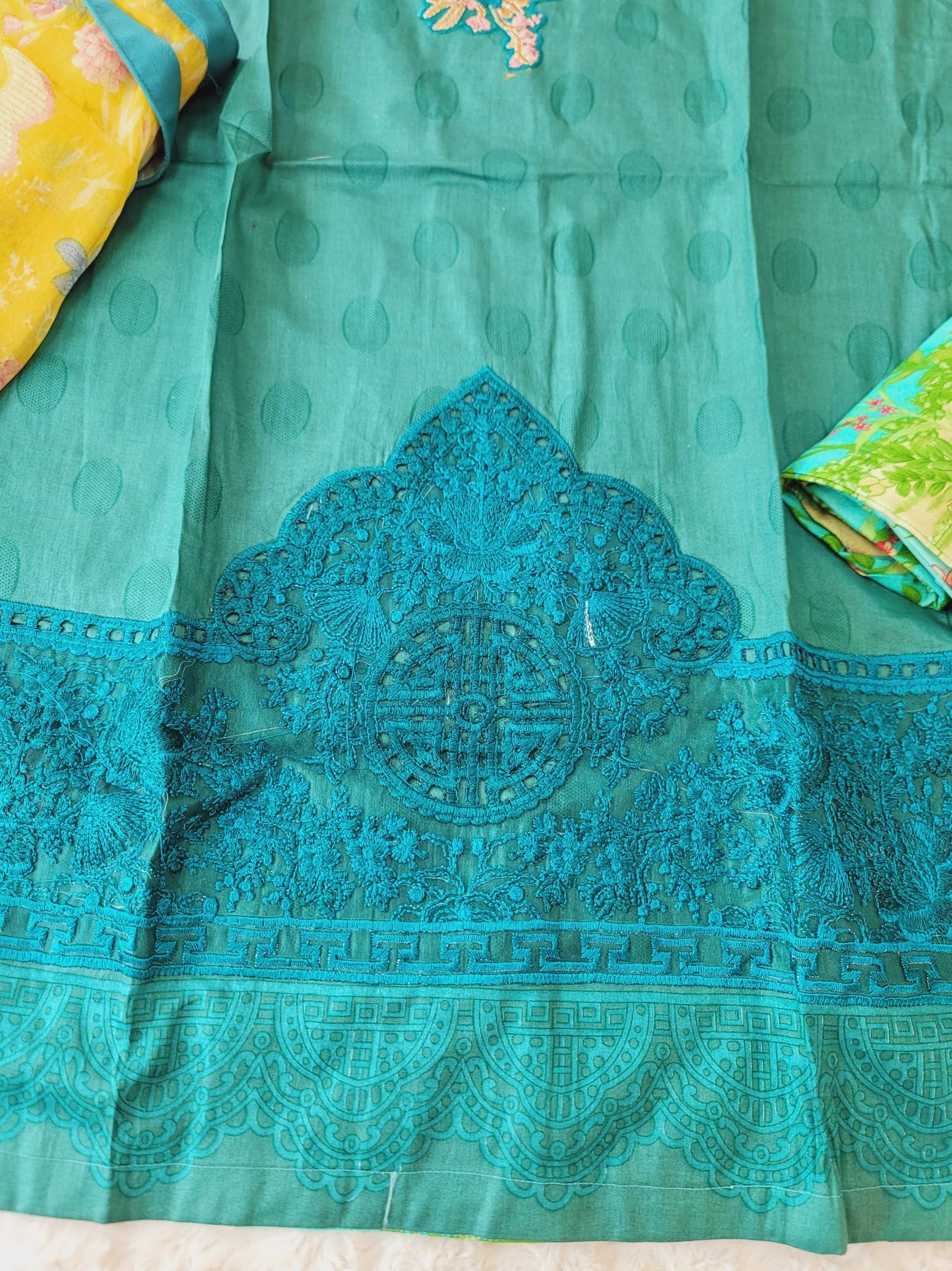 Pakistani Stitched lawn Embroidered Salwar kameez ready to ship