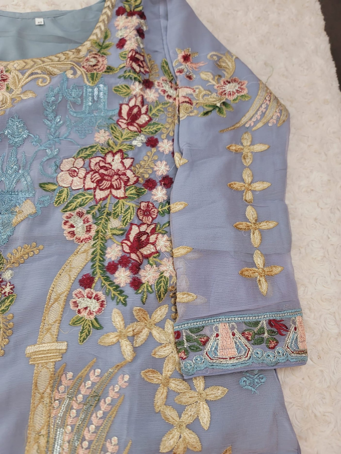 Pakistani Stitched Embroidery Party Wear Dresses Ready To Ship