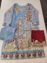 Pakistani Stitched Embroidery Party Wear Dresses Ready To Ship