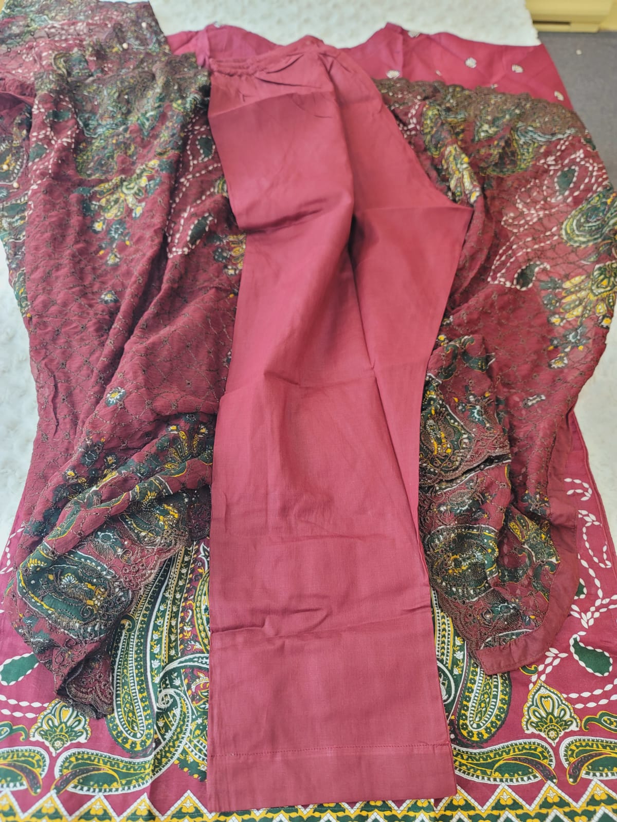 Pakistani Stitched lawn Embroidered Salwar kameez ready to ship