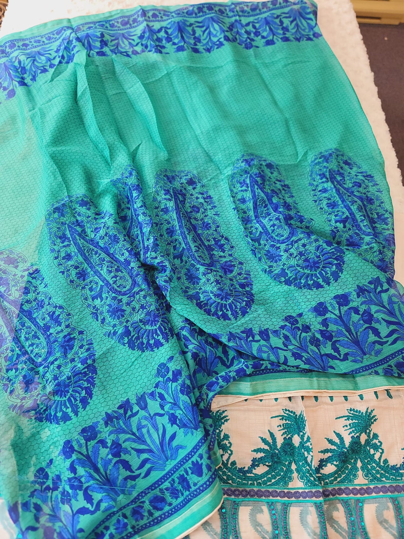 Pakistani Stitched lawn Embroidered Salwar kameez ready to ship