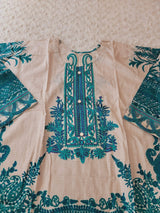 Pakistani Stitched lawn Embroidered Salwar kameez ready to ship