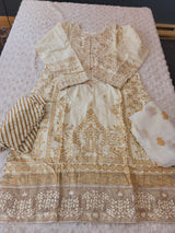 Pakistani Stitched lawn Embroidered Salwar kameez ready to ship