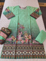 Pakistani Stitched lawn Embroidered Salwar kameez ready to ship
